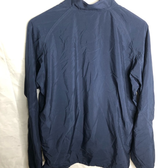 Nike Mens Full Zip Running Windbreaker Jacket Blue Size Medium NWT Berkley Logo - Picture 2 of 6